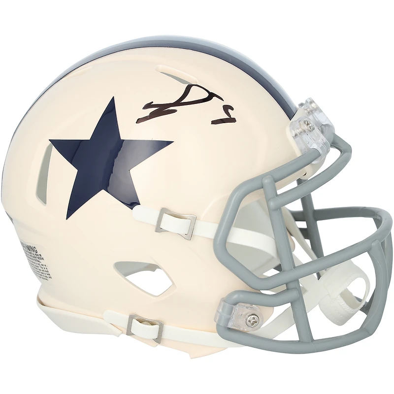 George Pickens Dallas Cowboys Autographed Riddell Retro Speed Mini Helmet