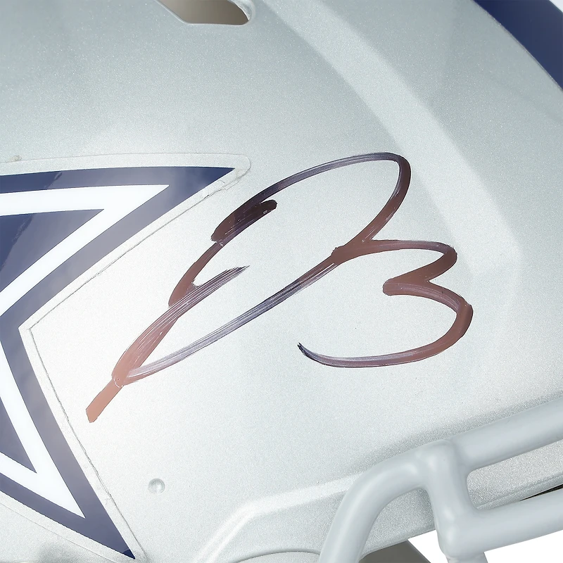 Casque authentique Riddell Speed autographié par George Pickens des Dallas Cowboys
