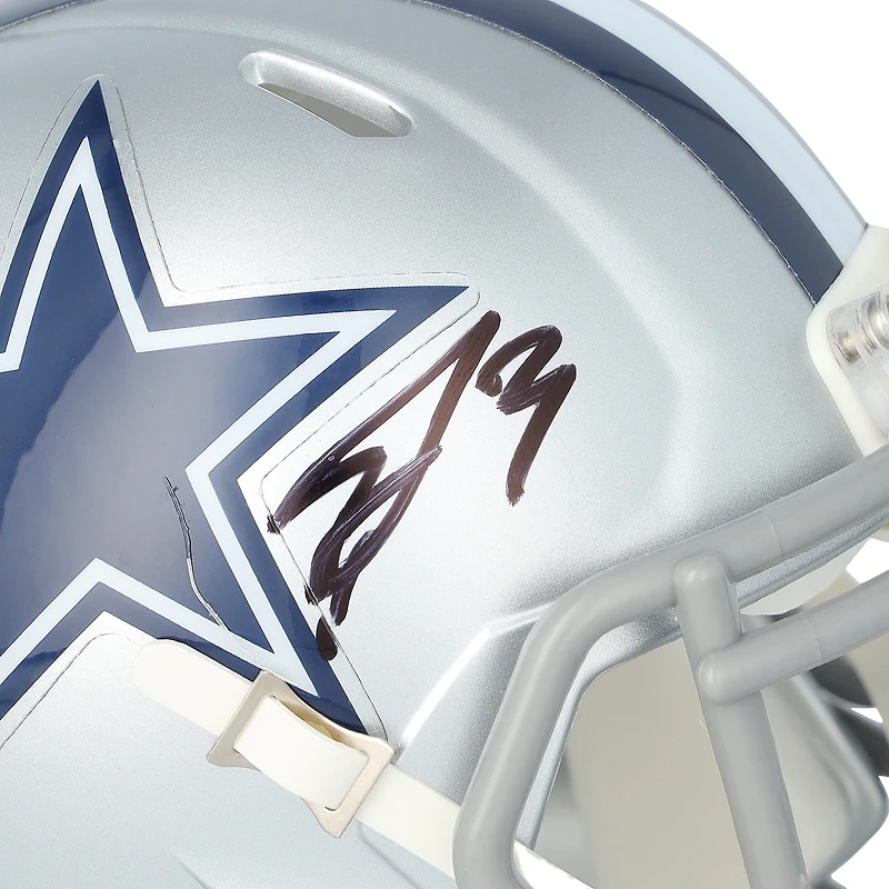 George Pickens Dallas Cowboys Autographed Riddell Speed Mini Helmet