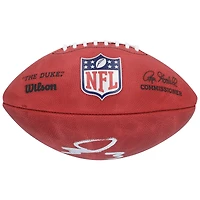 Ballon de football américain Wilson Duke en couleur, autographié par George Pickens des Dallas Cowboys