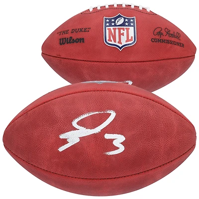 Ballon de football américain Wilson Duke en couleur, autographié par George Pickens des Dallas Cowboys