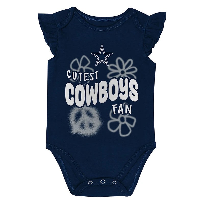 Ensemble deux pièces Outerstuff College Navy/Silver Dallas Cowboys Sunshine pour fille