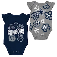 Ensemble deux pièces Outerstuff College Navy/Silver Dallas Cowboys Sunshine pour fille
