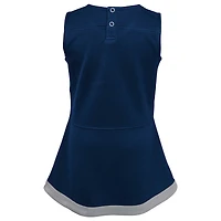Girls Infant Navy Dallas Cowboys Cheer Captain Jumper Dress
