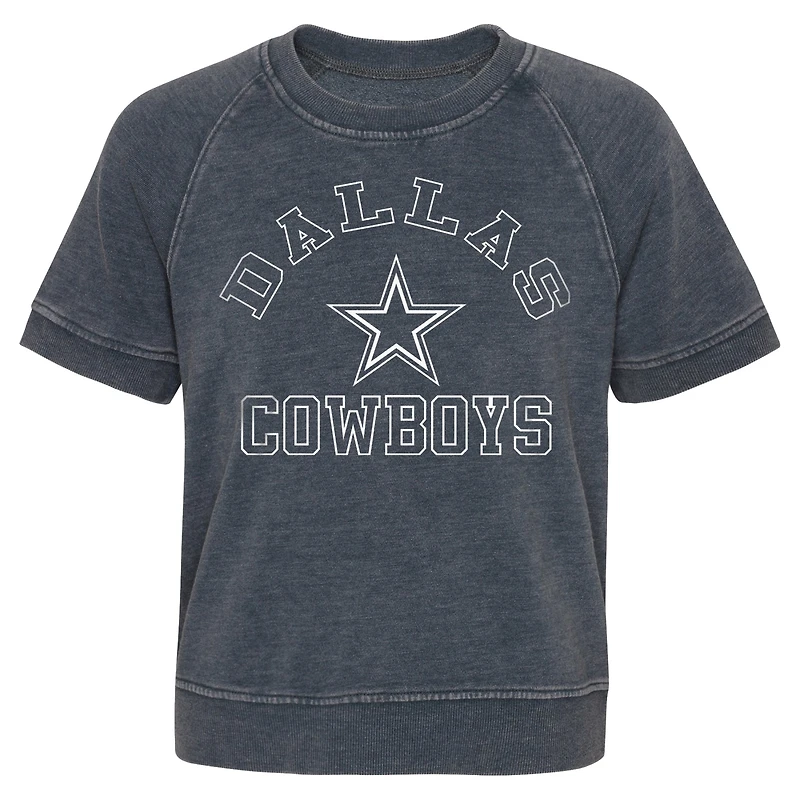 T-shirt raglan anthracite Dallas Cowboys Cheer Squad pour fille junior