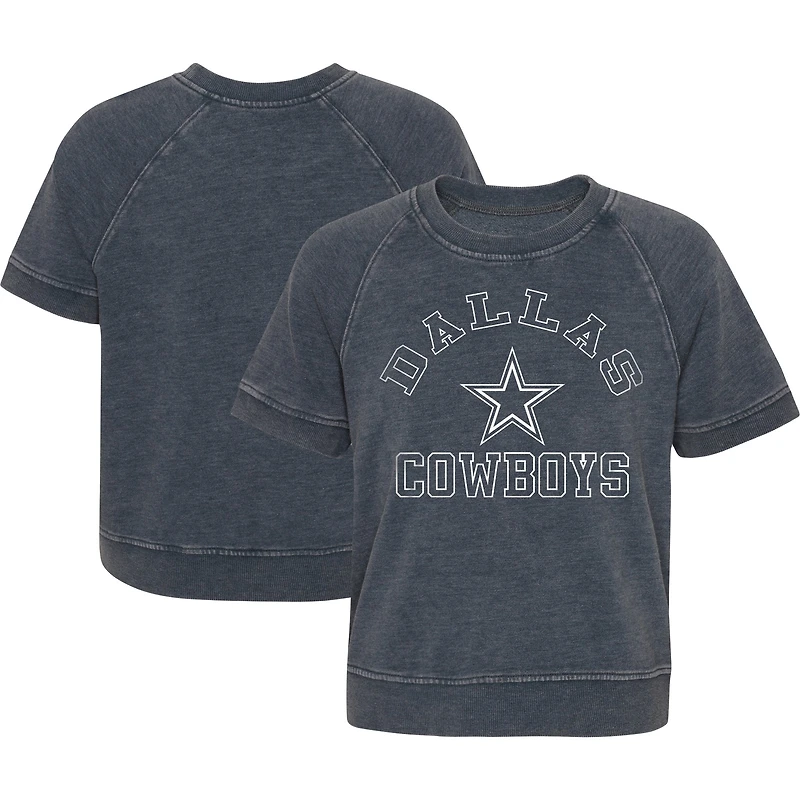 T-shirt raglan anthracite Dallas Cowboys Cheer Squad pour fille junior