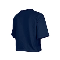 T-shirt boxy à sequins bleu marine Dallas Cowboys de New Era pour fille