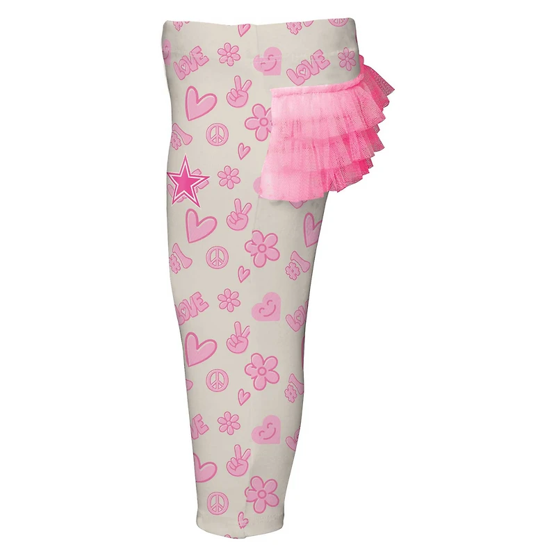 Ensemble 2 pièces body et pantalon pour nouveau-né bébé blanc Dallas Cowboys All The Love fille