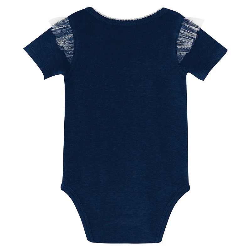 Girls Newborn Outerstuff Navy Dallas Cowboys My Team Rocks Bodysuit and Skirt Set