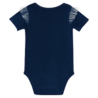 Girls Newborn Outerstuff Navy Dallas Cowboys My Team Rocks Bodysuit and Skirt Set
