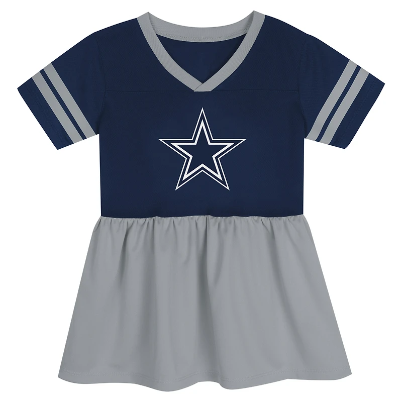 Girls Toddler Navy Dallas Cowboys Stadium Lights Fashion Jersey Dress