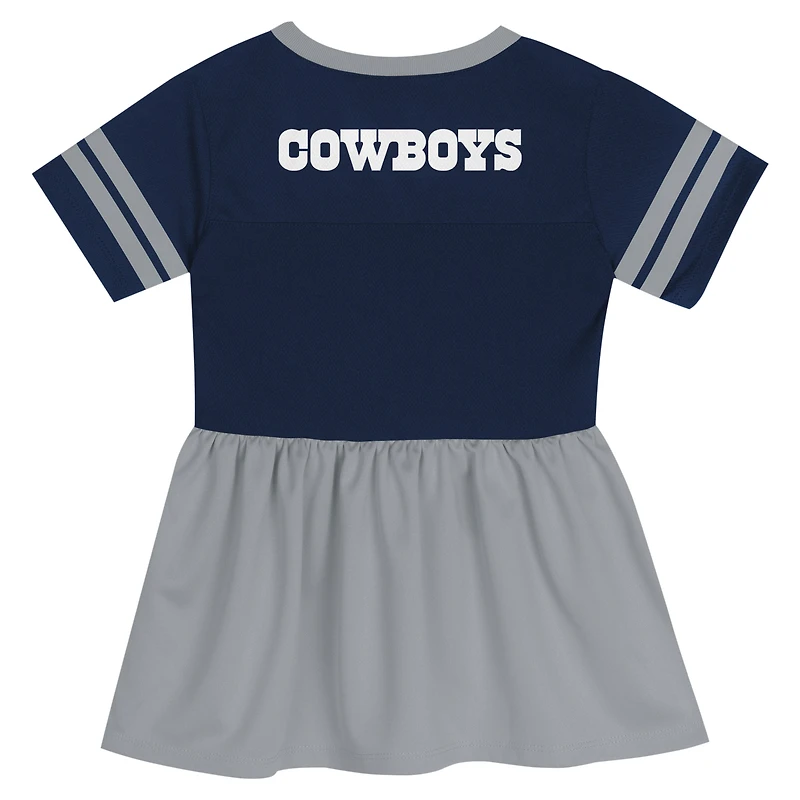 Robe en jersey bleu marine Dallas Cowboys Stadium Lights Fashion pour fille