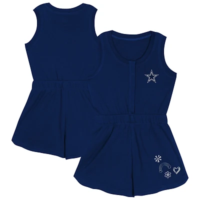 Barboteuse Super Girl bleu marine pour tout-petits filles Dallas Cowboys