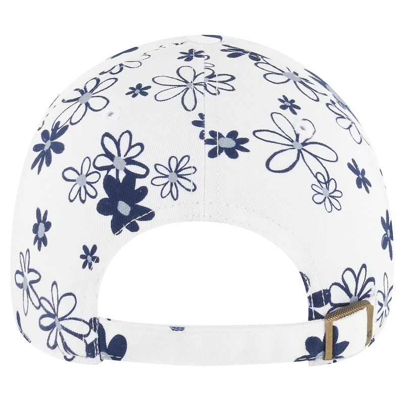 Chapeau réglable pour jeunes filles '47 Dallas Cowboys Daisy Delight Clean Up blanc