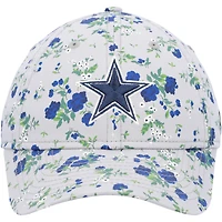 Girls Youth New Era Gray Dallas Cowboys Bouquet 9TWENTY Adjustable Hat