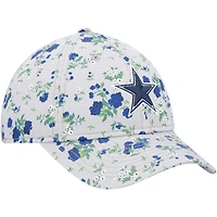 Girls Youth New Era Gray Dallas Cowboys Bouquet 9TWENTY Adjustable Hat
