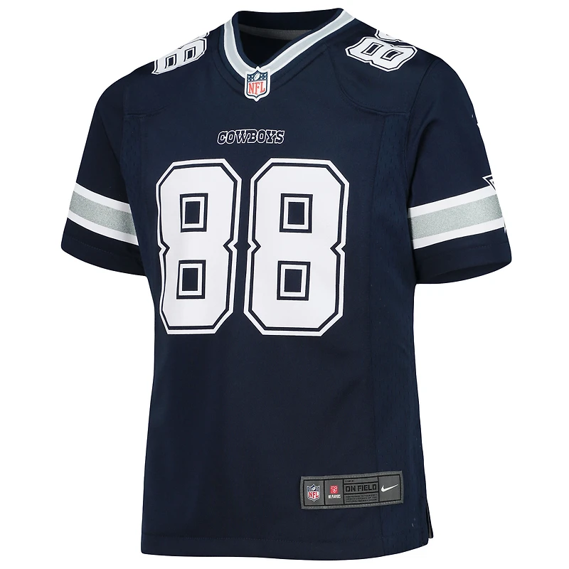 Maillot de match Nike CeeDee Lamb Navy pour jeunes filles des Cowboys Dallas