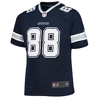 Maillot de match Nike CeeDee Lamb Navy pour jeunes filles des Cowboys Dallas