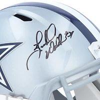 Casque réplique autographié Riddell Speed ​​des Dallas Cowboys par Herschel Walker