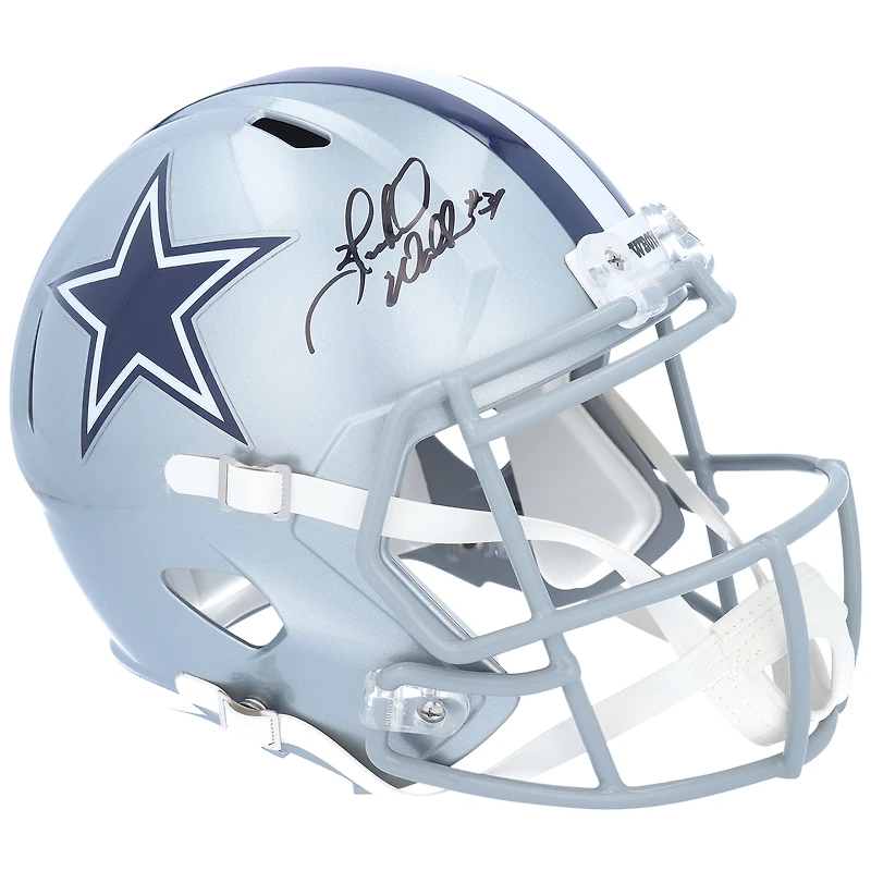 Casque réplique autographié Riddell Speed ​​des Dallas Cowboys par Herschel Walker
