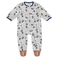 Vêtements pour bébés et nouveau-nés par Erin Andrews Ensemble pyjama bavoir à fermeture éclair complète dormir jouer des Cowboys de Dallas