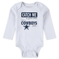 Infant & Newborn WEAR by Erin Andrews Dallas Cowboys Three-Piece Turn Me Around Bodysuits Pant Set