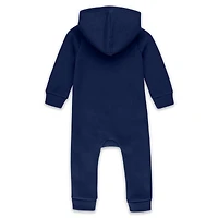 Infant & Newborn WEAR by Erin Andrews Navy Dallas Cowboys Hooded Fleece Full-Zip Coverall