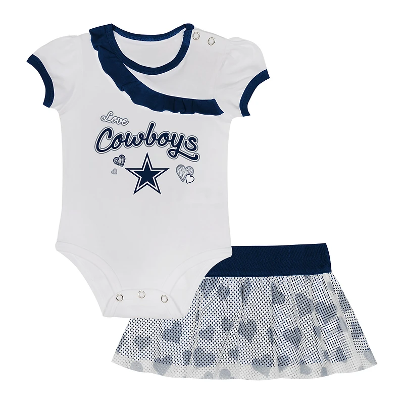 Infant  Dallas Cowboys Love My Team Bodysuit & Skirt Set