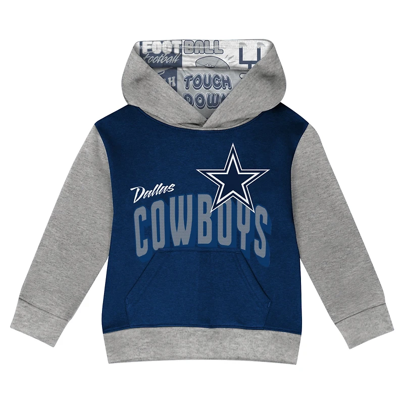 Ensemble sweat à capuche et pantalon en polaire bleu marine Dallas Cowboys Coin Toss pour bébé