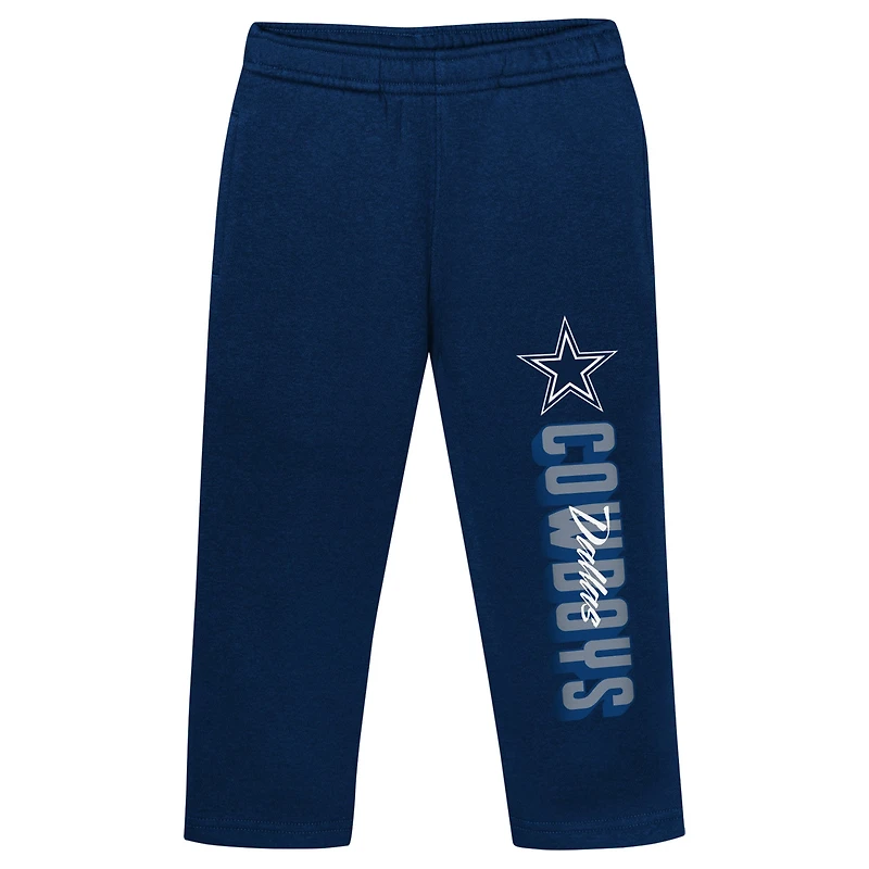 Ensemble sweat à capuche et pantalon en polaire bleu marine Dallas Cowboys Coin Toss pour bébé