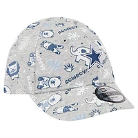 Casquette New Era grise pour bébé Dallas Cowboys Animal 9TWENTY Flex