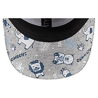 Infant New Era Gray Dallas Cowboys Animal 9TWENTY Flex Hat