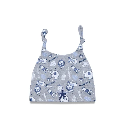 Infant New Era Gray Dallas Cowboys Animal Baby Beanie Cuffed Knit Hat