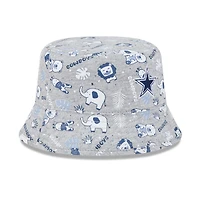 Bob gris à motif animal des Cowboys de Dallas de New Era pour bébé