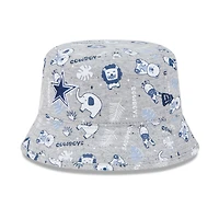 Bob gris à motif animal des Cowboys de Dallas de New Era pour bébé