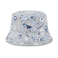 Infant New Era Gray Dallas Cowboys Animal Bucket Hat