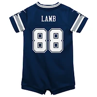 Barboteuse de jeu en jersey Nike CeeDee Lamb Navy Dallas Cowboys pour bébé