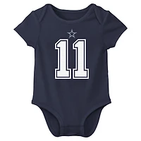 Infant Nike Micah Parsons Navy Dallas Cowboys Name & Number Bodysuit
