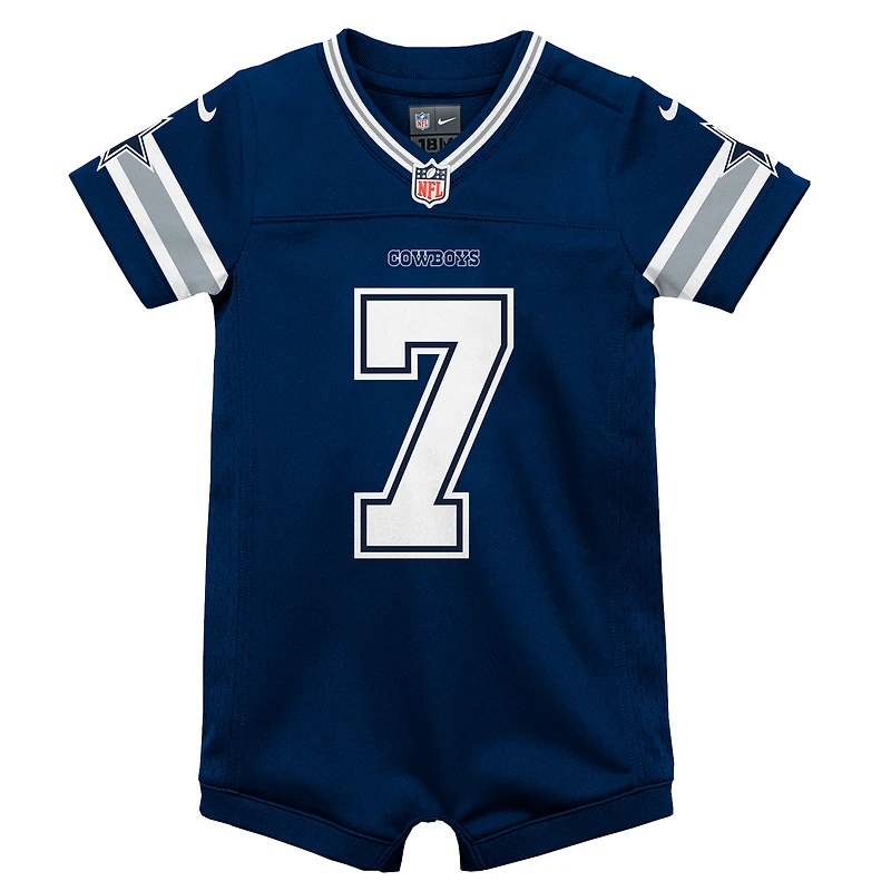 Barboteuse de jeu Nike Trevon Diggs pour bébé, bleu marine, Dallas Cowboys, maillot