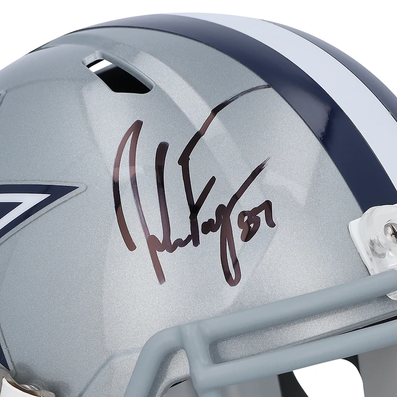 Casque réplique autographié par Jake Ferguson des Dallas Cowboys