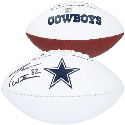 Ballon de football Franklin White Panel autographié par Jason Witten des Dallas Cowboys