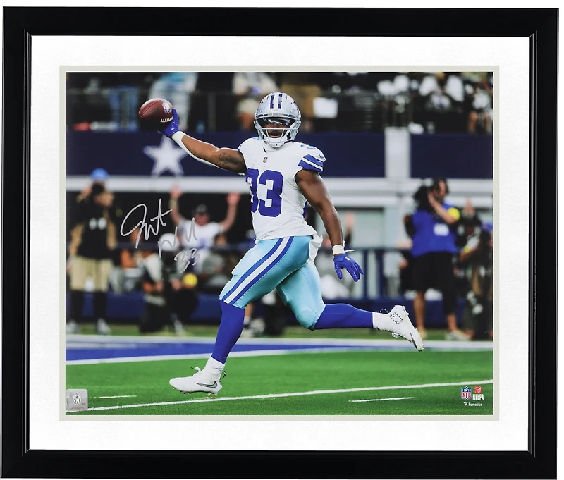 Javonte Williams Dallas Cowboys Autographed 16" x 20" Touchdown Run Photograph
