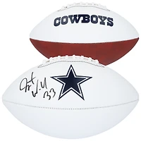 Javonte Williams Dallas Cowboys Autographed Franklin White Panel Football  