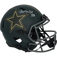 Javonte Williams Dallas Cowboys Autographed Riddell 2025 Salute To Service Speed Replica Helmet  