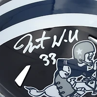 Casque miniature Riddell Joe Speed ​​des Dallas Cowboys, autographié par Javonte Williams