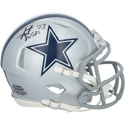 Mini-casque Riddell Speed ​​autographié par Javonte Williams, joueur des Dallas Cowboys