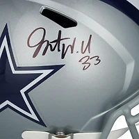 Javonte Williams Dallas Cowboys Autographed Riddell Speed Replica Helmet  