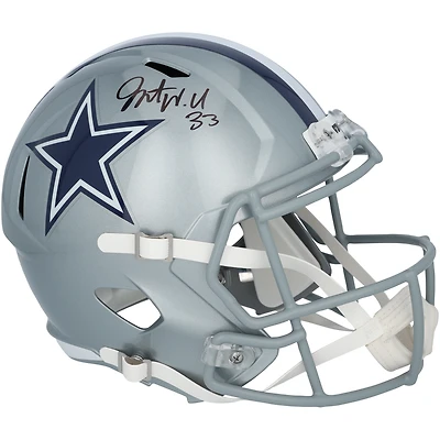 Javonte Williams Dallas Cowboys Autographed Riddell Speed Replica Helmet  