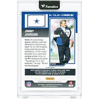 Jimmy Johnson Dallas Cowboys Autographed 2023 Panini Contenders Optic Coaches Ticket Cracked Ice #CTA-JJN #11/22 Card