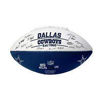 Ballon de football américain autographié des Dallas Cowboys 2025 (Logo Brands)
